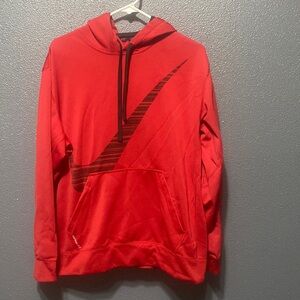 NIKE | Therma-Fit Big Swoosh Red Hoodie size Large